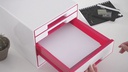 Leitz Schubladenbox WOW Cube 5 Schubladen, Weiss/Schwarz