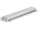 Delock Patchpanel 24 Port Cat.6 19 Rack Grau