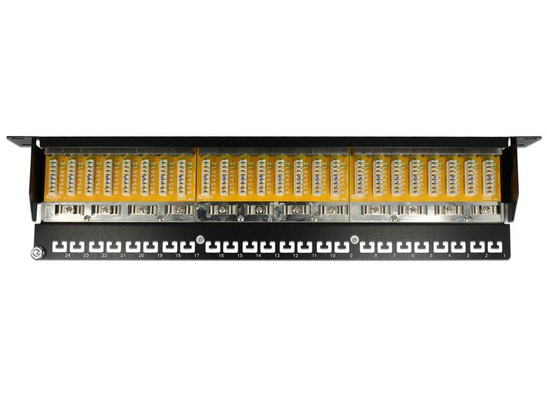 Delock Patchpanel 24 Port Cat.6 19 Rack Grau
