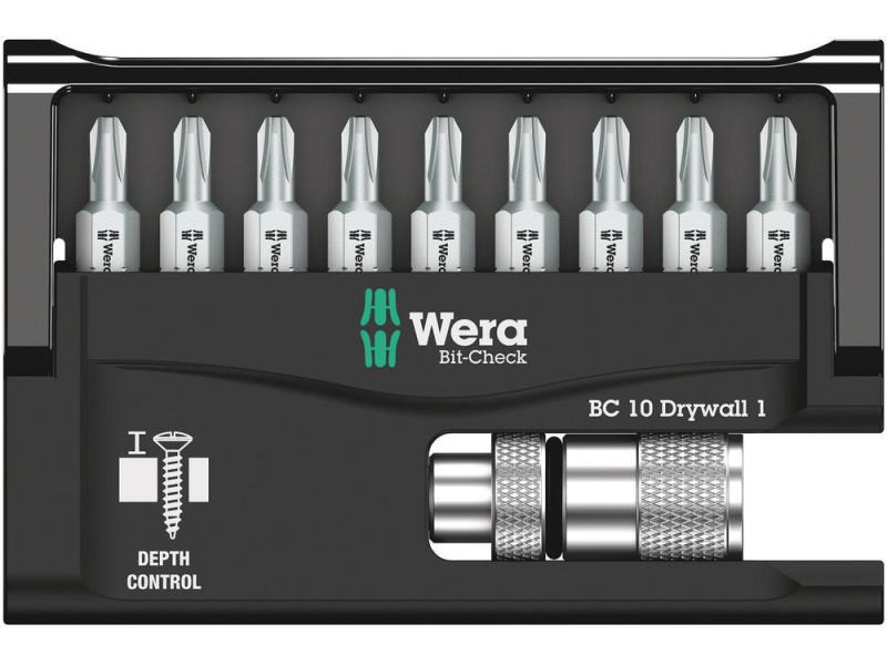 Wera Bit-Set Bit-Check 10 Drywall 1 SB 10-teilig