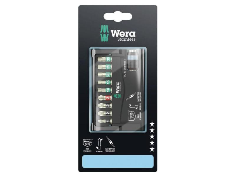 Wera Bit-Set Bit-Check 10 Stainless 1, 10-teilig