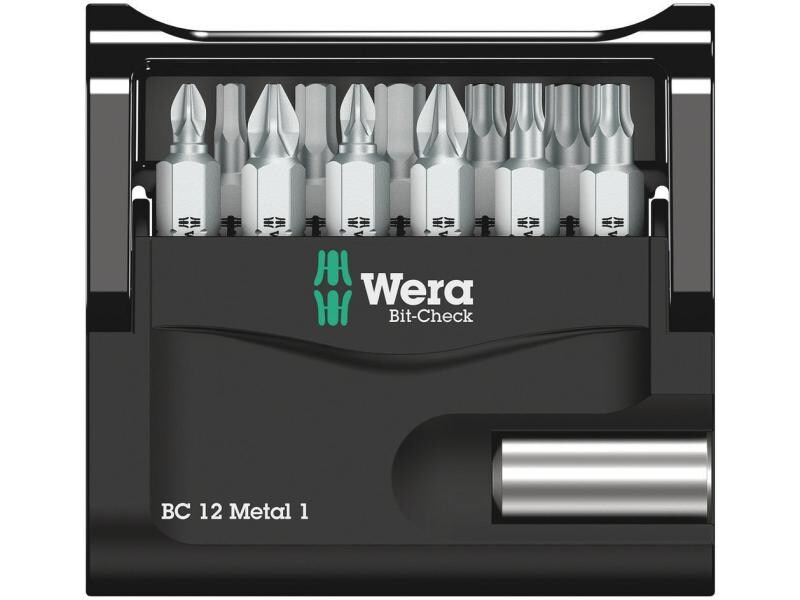 Wera Bit-Set Bit-Check 12 Metal 1,  12-teilig