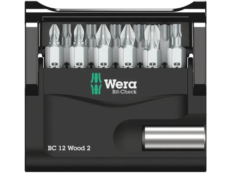 Wera Bit-Set Bit-Check 12 Wood 2 12-teilig
