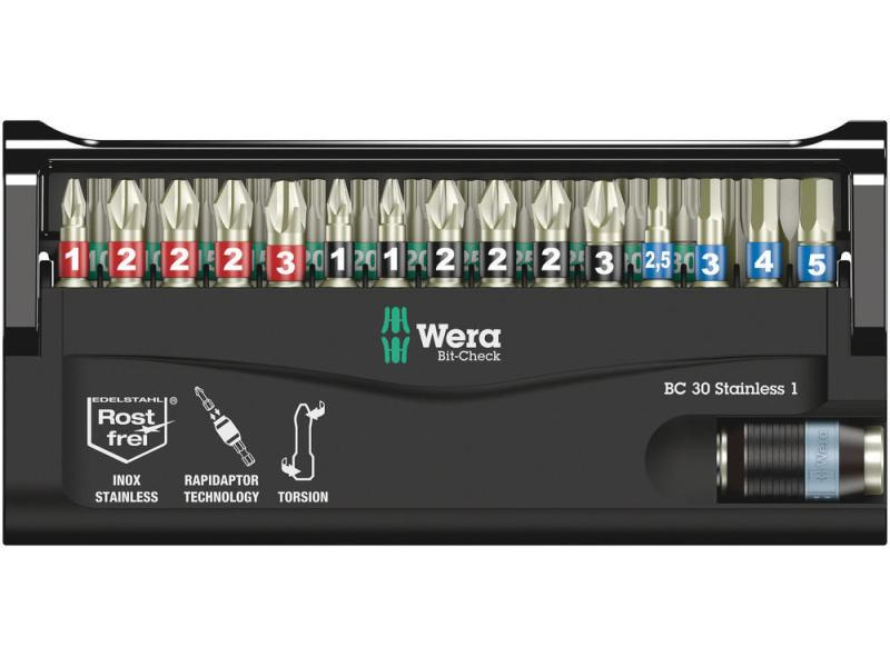 Wera Bit-Set Bit-Check 30 Stainless 1 30-teilig