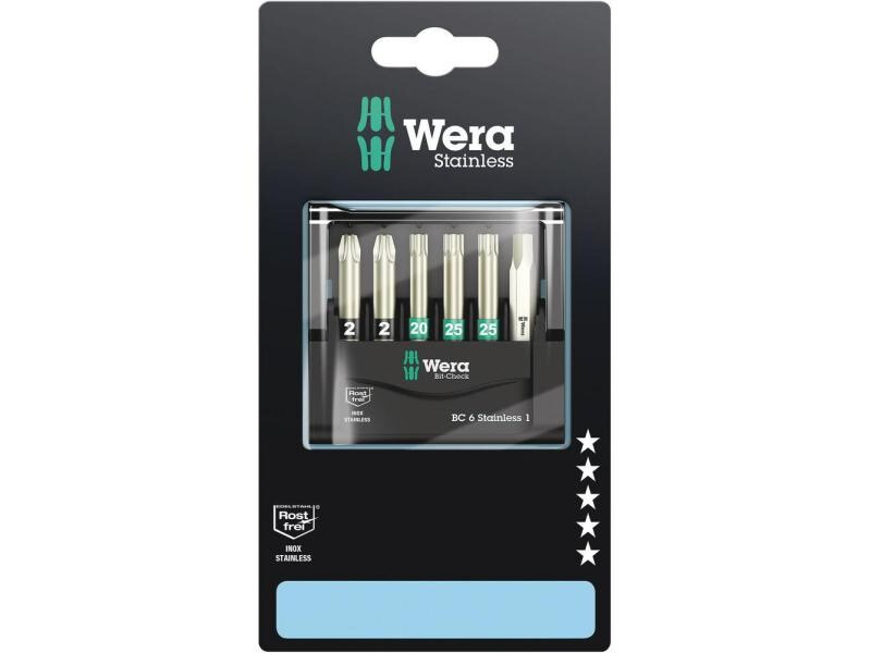 Wera Bit-Set Bit-Check 6 Stainless 1, 6-teilig