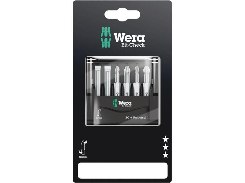 Wera Bit-Set Bit-Check 6 Universal 1, 6-teilig