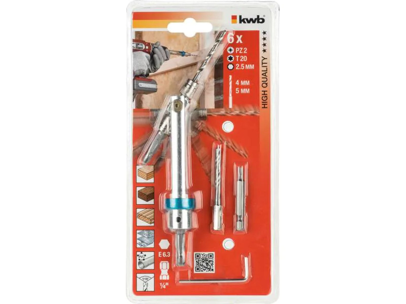 kwb Bit-Adapter Quick Flip 1/4 6-teilig