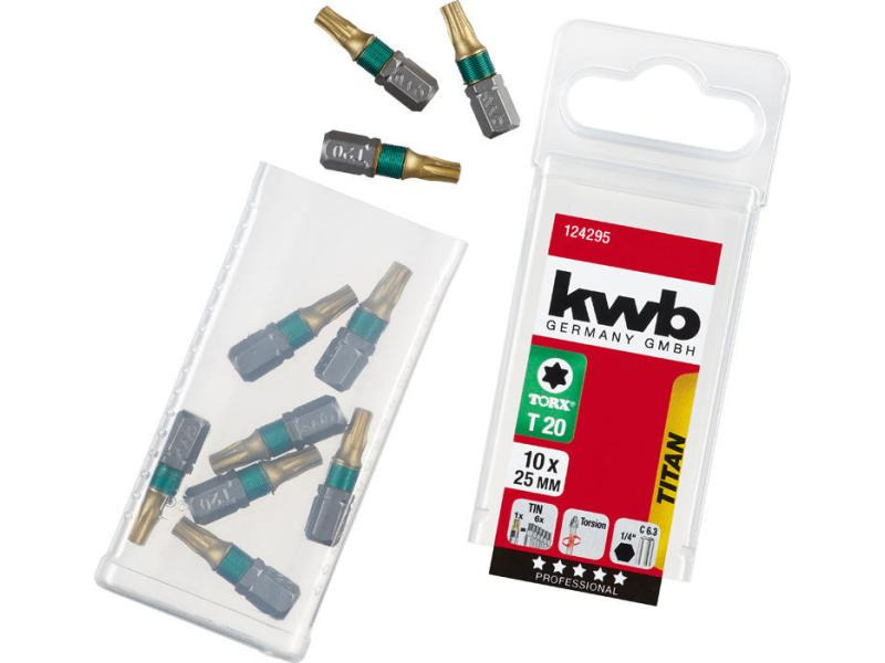 kwb Bit-Set Torx Titan T20 10-teilig
