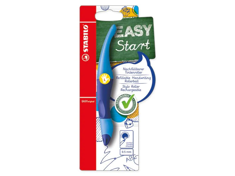 STABILO Tintenroller Easy Start Linkshänder Blau