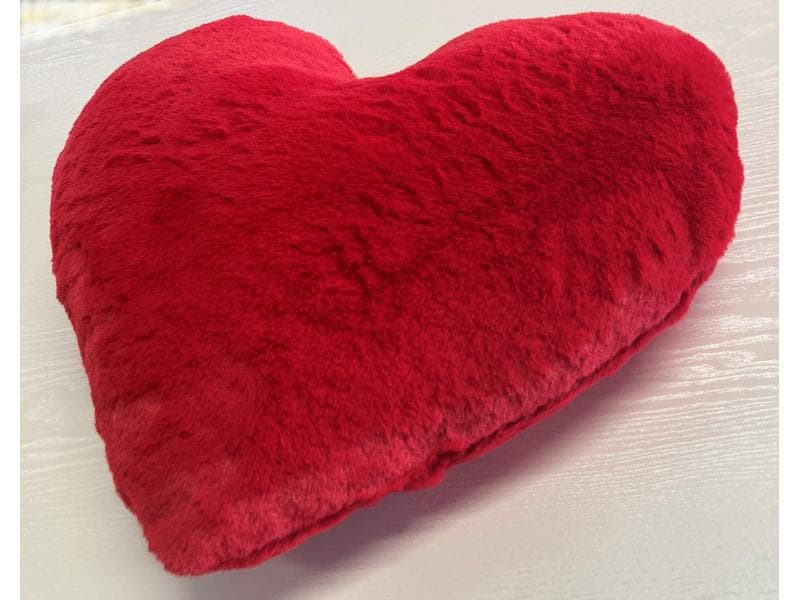 Dameco Plüschkissen herzförmig 25 cm x 30 cm