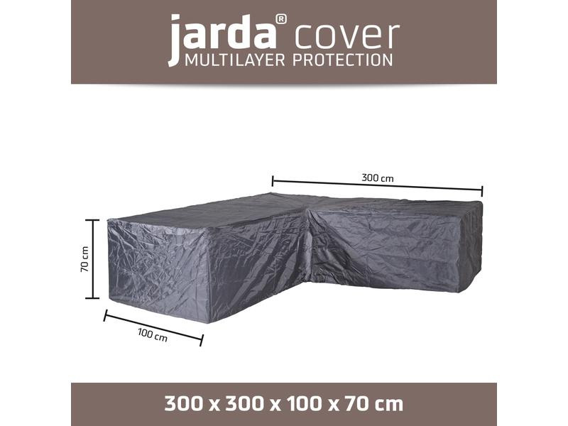 Jarda Cover Schutzhülle 300 x 300 x 100 x H 70 cm, Loungehülle, L-Form