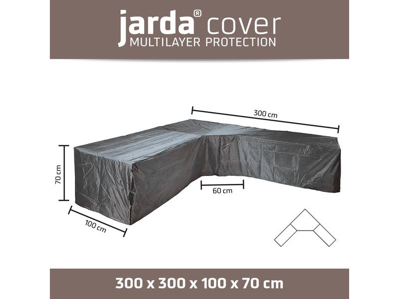 Jarda Cover Schutzhülle 300 x 300 x 100 x H 70 cm, Loungehülle, L-Form