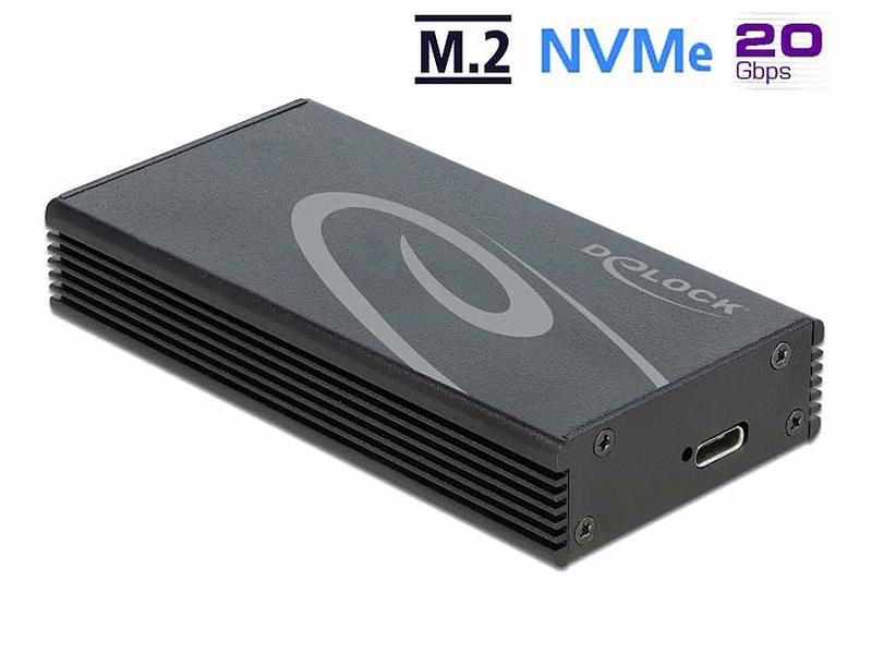 Delock Externes Gehäuse USB-C 3.2 Gen2x2 für M.2 NVME SSD