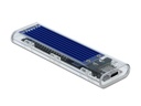 Delock Externes Gehäuse USB3.1 Typ-C - NVME SSD M.2, Transparent