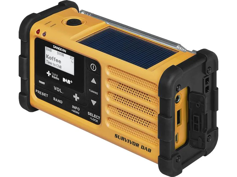 Sangean DAB+ Radio Survivor DAB Orange