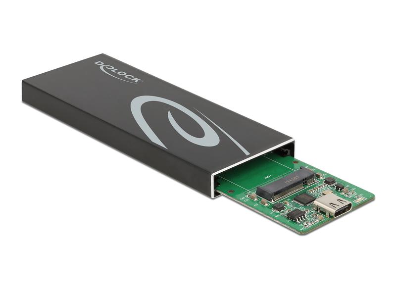 Delock Externes Gehäuse für M.2 SATA SSD mit USB Type-C