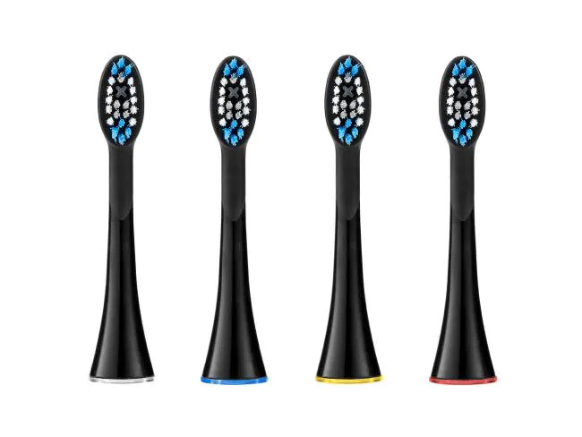 Silk'n Zahnbürstenkopf Sonic Smile Schwarz, 4 Stück