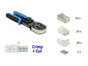 Delock Crimpset RJ45 Crimp&amp;Cut  Werkzeugset