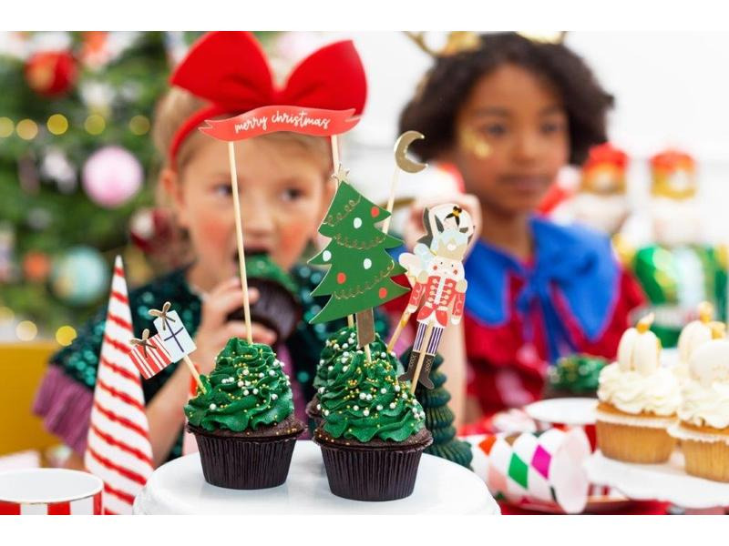 Partydeco Caketopper Nussknacker 8.5-19 cm, 6 Stk.