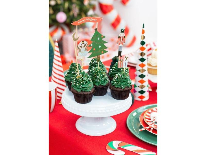 Partydeco Caketopper Nussknacker 8.5-19 cm, 6 Stk.
