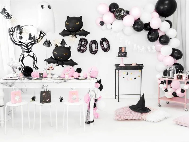 Partydeco Geschenkbox Fledermäuse Schwarz
