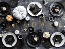 Partydeco Teller Trick or Treat 6 Stk., Schwarz/Gold