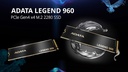 ADATA SSD Flash Legend 960 M.2 2280 NVMe 1000 GB