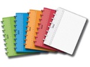 Adoc Notizheft Pap-Ex Colorline A4, kariert, Transparent