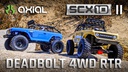 Axial Scale Crawler SCX10 II Deadbolt, Blau ARTR, 1:10
