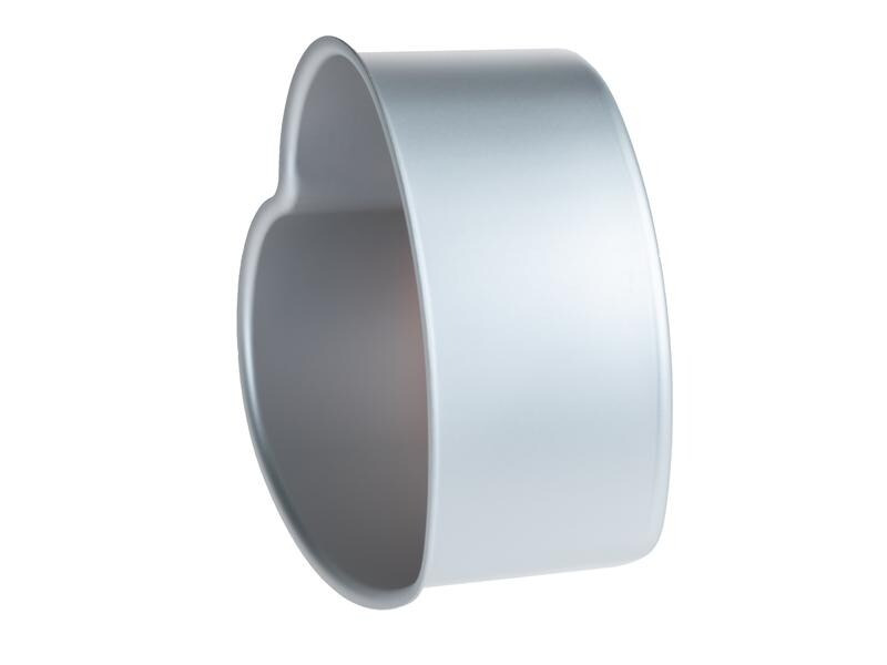 Decora Motiv-Backform Herz, Ø 15 cm, Silber