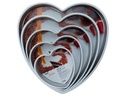 Decora Motiv-Backform Herz, Ø 35 cm, Silber