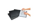 Adoc Sichtbuch L-Bind-Ex A4, 20 Taschen, Schwarz