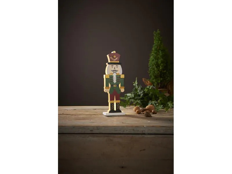 Star Trading LED-Dekoration Nutcracker, 25 cm