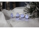 Star Trading LED-Figur Crystalo Pinguin Set, 12 cm, Grau