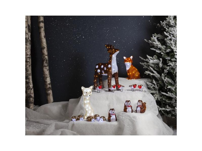 Star Trading LED-Figur Crystalo Reh, 65 cm, Braun