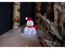 Star Trading LED-Figur Crystalo Schneemann, 25 cm, Transparent