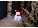 Star Trading LED-Figur Crystalo Schneemann, 25 cm, Transparent
