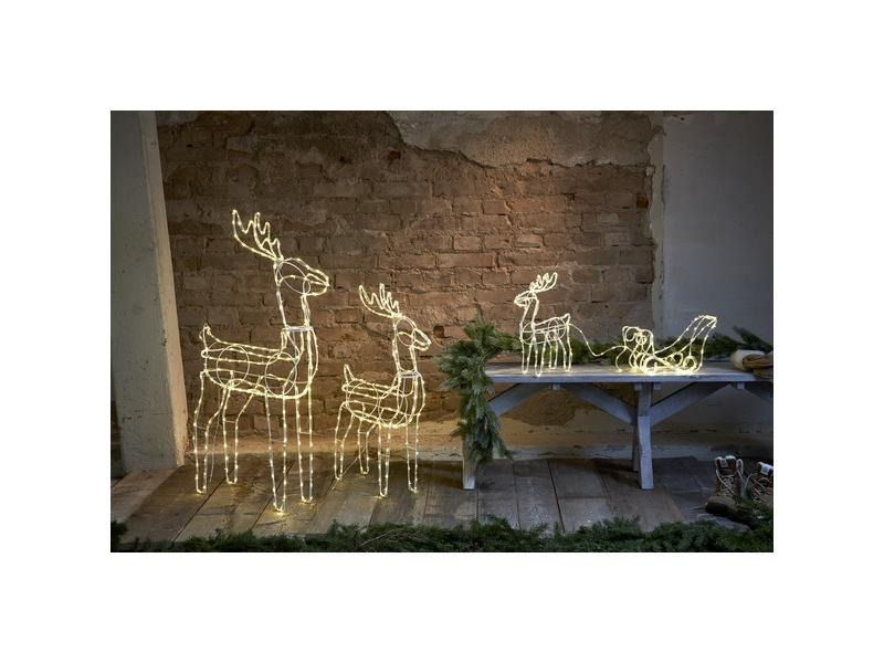 Star Trading LED-Figur Silhouette Tuby Deer, 35 cm, Transparent