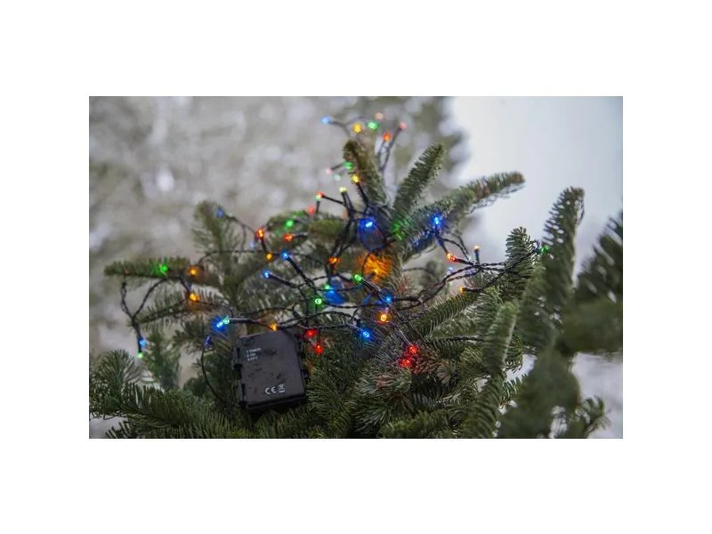Star Trading LED-Lichterkette Akku, 80 LED, 5.6 m, Outdoor