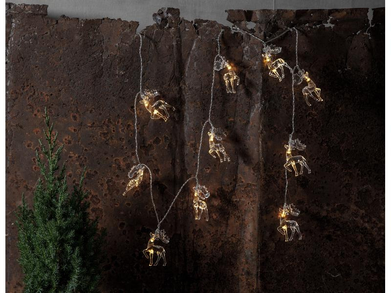 Star Trading LED-Lichterkette Izy Rentier, 10 LED, 1.35 m, Indoor