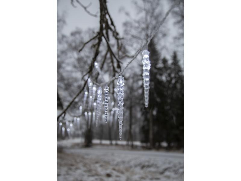 Star Trading LED-Lichtervorhang Gelido Eiszapfen, 40 LED, 6 m