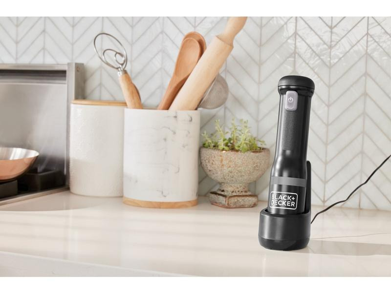 BLACK+DECKER Stabmixer BCKM1016KSB-QW Schwarz, 7-teilig