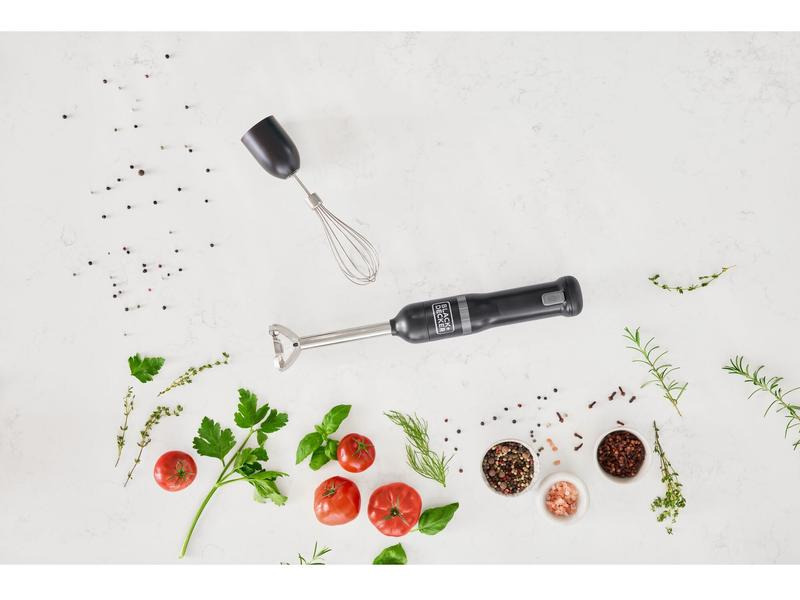 BLACK+DECKER Stabmixer BCKM1016KSB-QW Schwarz, 7-teilig