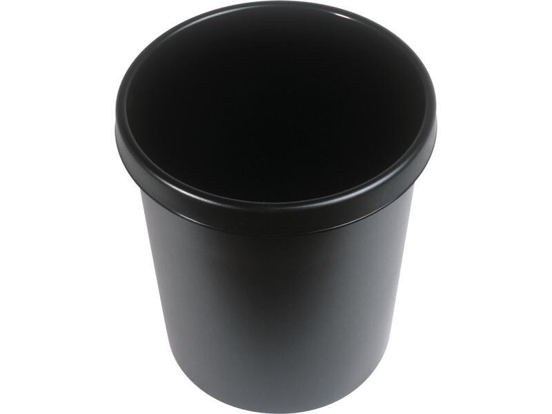Helit Papierkorb 30 l, Schwarz