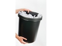 Helit Papierkorb 30 l, Schwarz