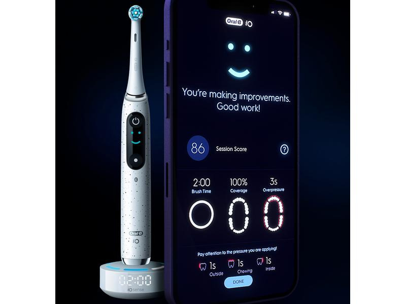 Oral-B Mikrovibrationszahnbürste iO Series 10, Weiss