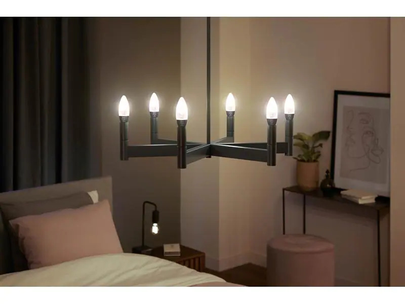 Philips Hue Leuchtmittel White Ambiance, 4.6 W, E14, Filament