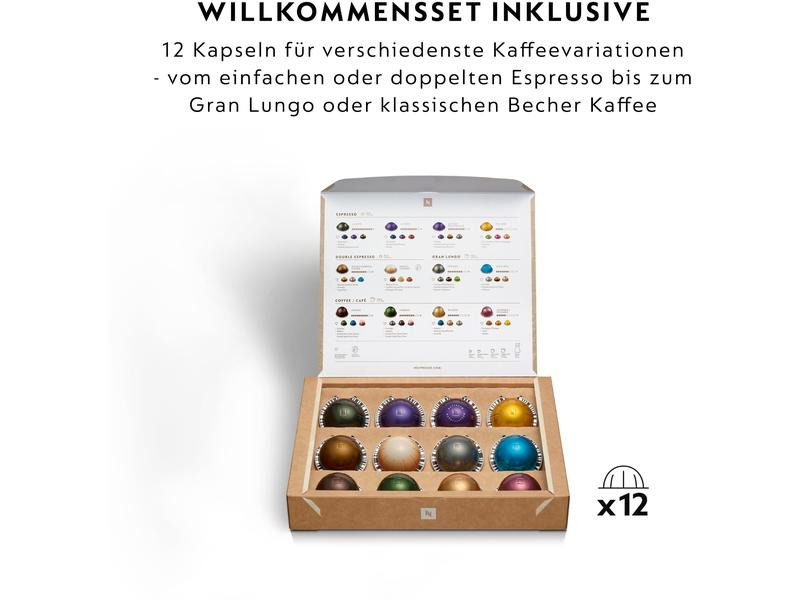 De'Longhi Kaffeemaschine Nespresso Vertuo Pop Blau/Schwarz ENV90
