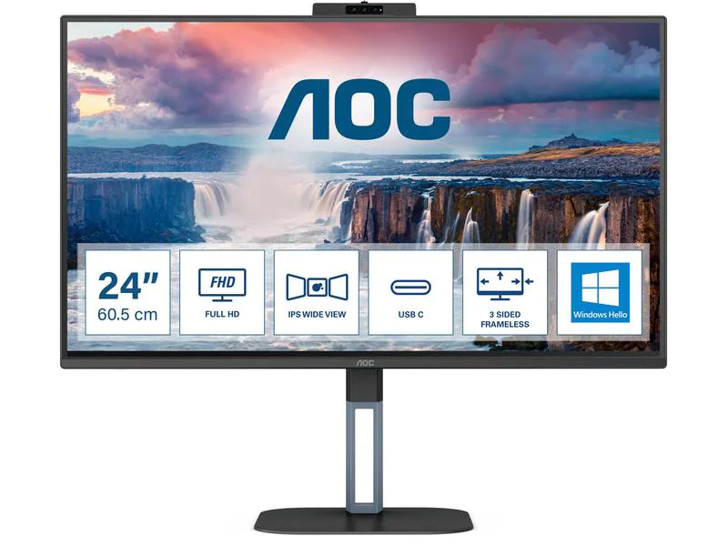 AOC Monitor 24 V5CW/BK
