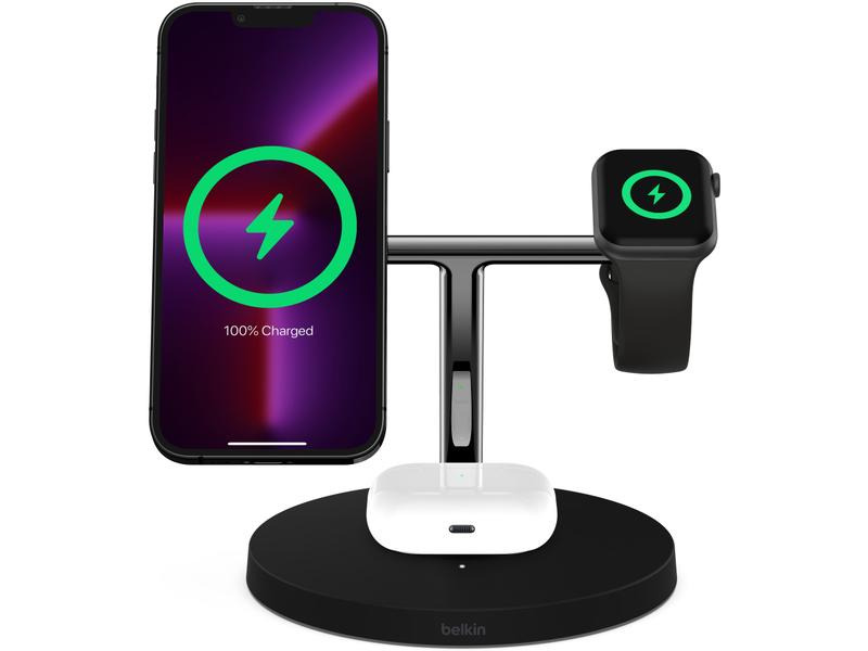 Belkin Wireless Charger Boost Charge Pro 3 in 1 15W Schwarz